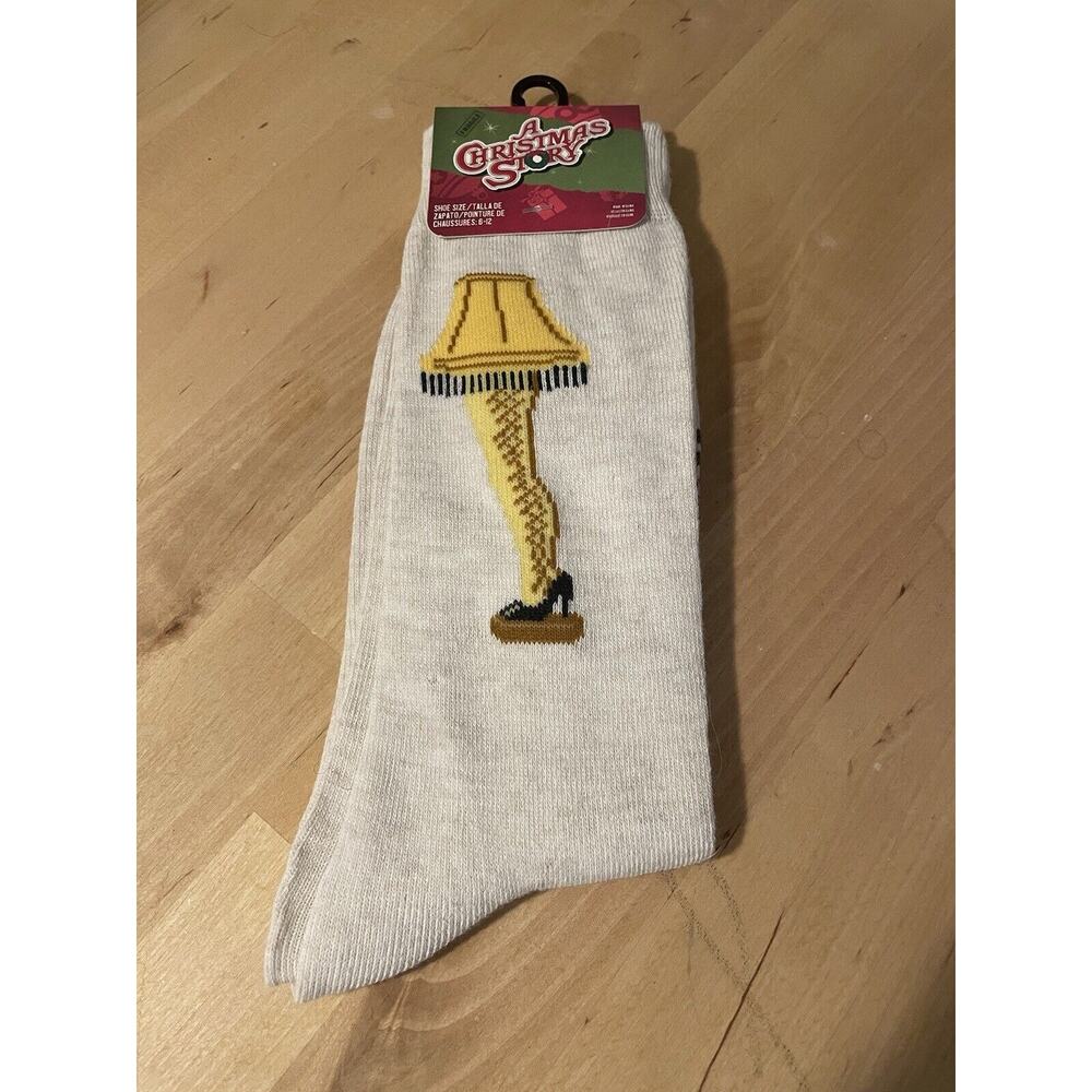 Christmas Story Socks Leg Lamp Fragile Size 6-12